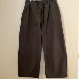 Leset Kyoto Carpenter Pants in  Brown Size Women's Large READ Flaw